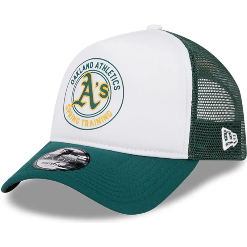 czapki-curva-zielony-snapback-9forty-a-frame-circle-oakland-athletics-mlb-new-era