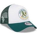 biala-i-zielona-czapka-trucker-9forty-a-frame-circle-oakland-athletics-mlb-marki-new-era