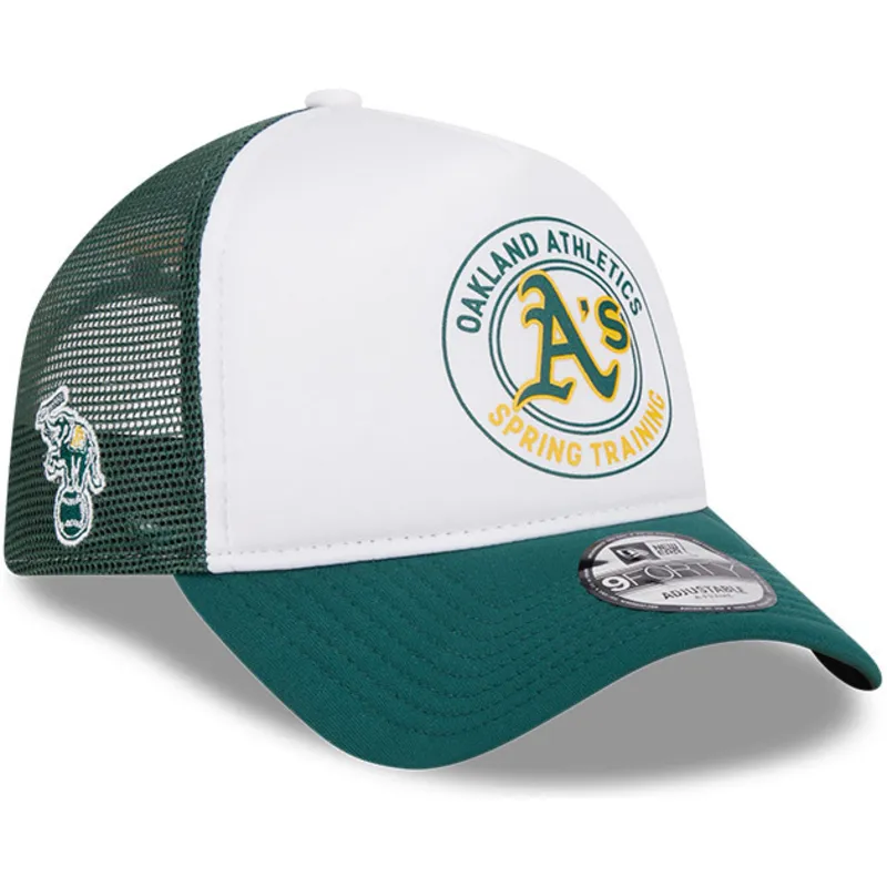 czapki-curva-zielony-snapback-9forty-a-frame-circle-oakland-athletics-mlb-new-era