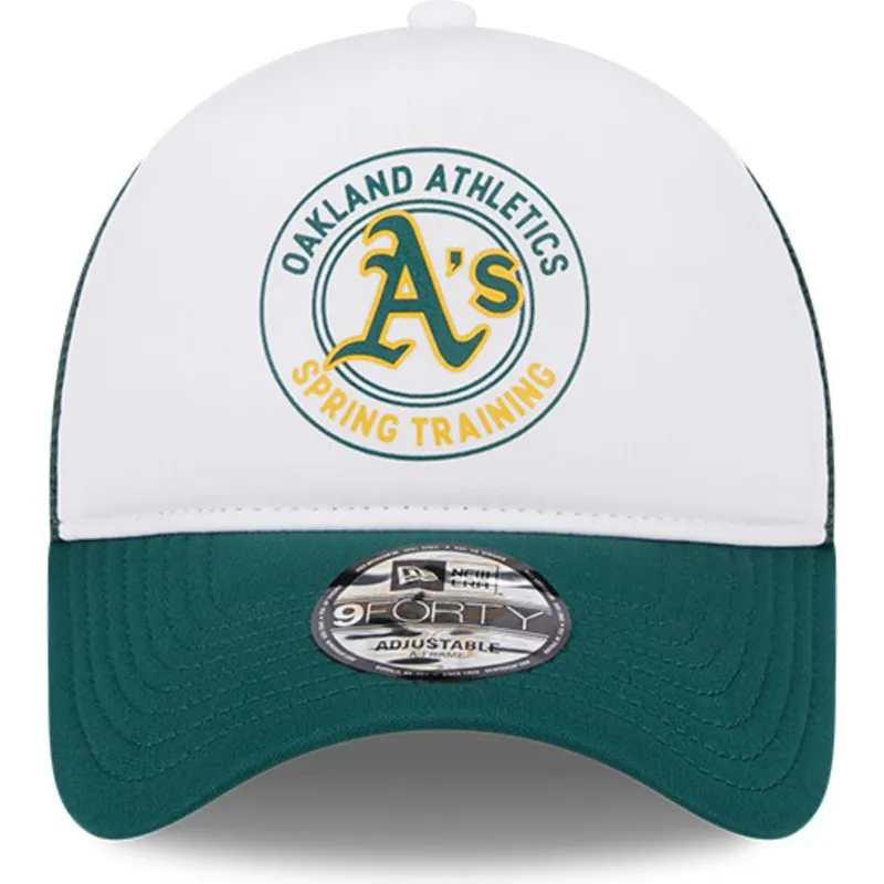 czapki-curva-zielony-snapback-9forty-a-frame-circle-oakland-athletics-mlb-new-era