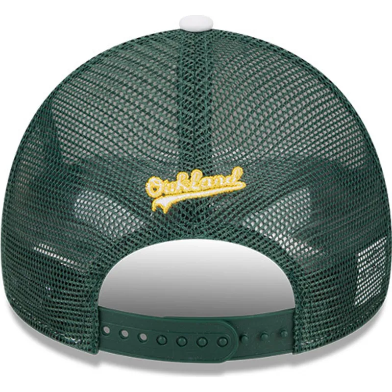 czapki-curva-zielony-snapback-9forty-a-frame-circle-oakland-athletics-mlb-new-era