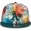 czapki-plana-wielokolorowy-snapback-9fifty-spring-oakland-athletics-mlb-new-era