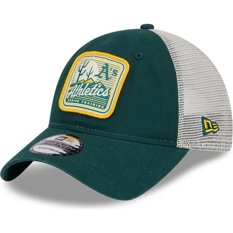 czapki-curva-zielony-snapback-9twenty-stripe-oakland-athletics-mlb-new-era