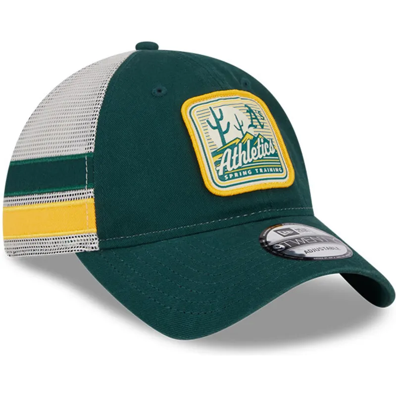 czapki-curva-zielony-snapback-9twenty-stripe-oakland-athletics-mlb-new-era
