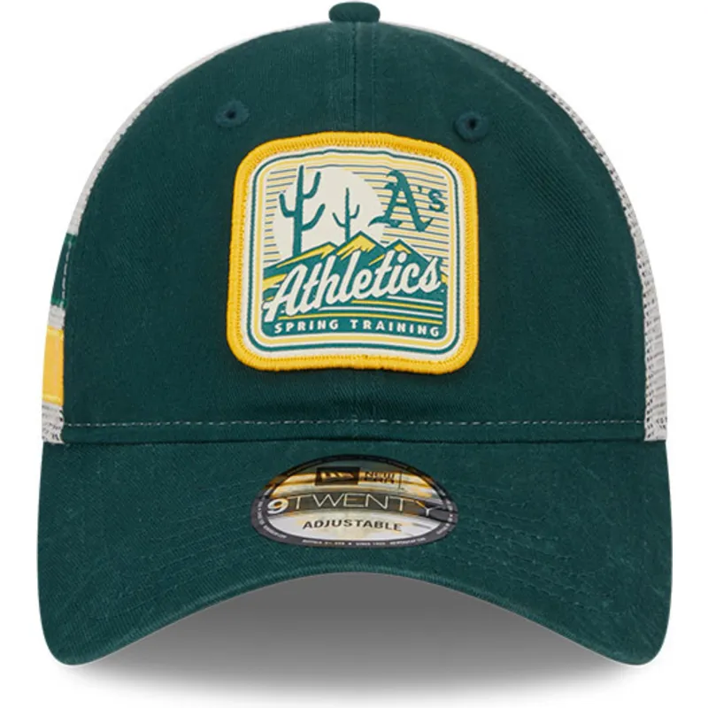 czapki-curva-zielony-snapback-9twenty-stripe-oakland-athletics-mlb-new-era