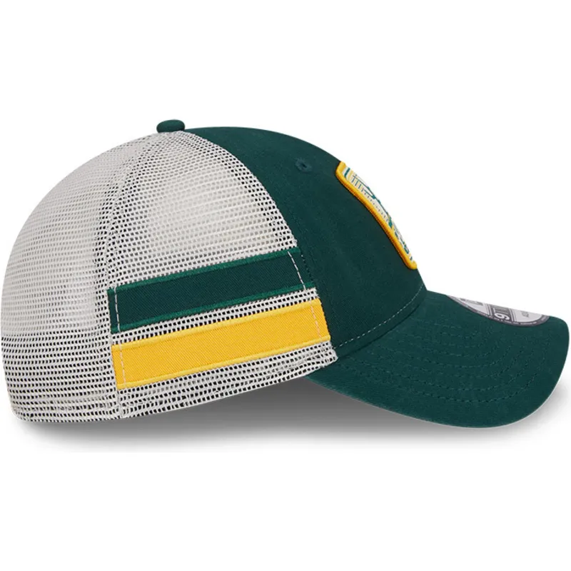 czapki-curva-zielony-snapback-9twenty-stripe-oakland-athletics-mlb-new-era
