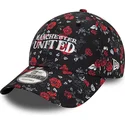 czarna-i-czerwona-regulowana-czapka-z-zakrzywionym-daszkiem-9forty-floral-all-over-print-manchester-united-football-club-premier