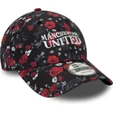 czarna-i-czerwona-zakrzywiona-czapka-z-daszkiem-regulowana-9forty-floral-all-over-print-manchester-united-football-club-premier-