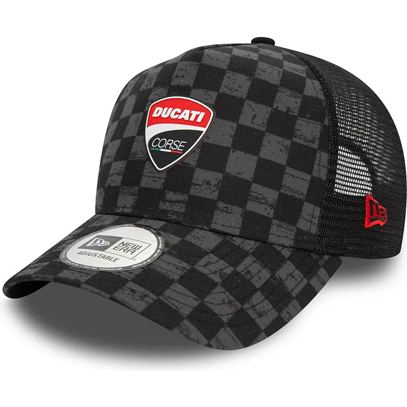 czapki-curva-czarny-snapback-9forty-a-frame-all-over-print-check-ducati-motor-motogp-new-era