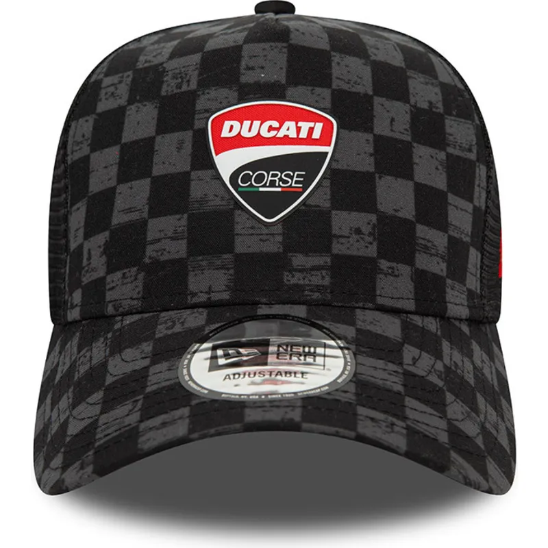 czapki-curva-czarny-snapback-9forty-a-frame-all-over-print-check-ducati-motor-motogp-new-era