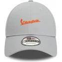 czapki-curva-szary-tasma-regulowana-9forty-seasonal-colour-vespa-piaggio-new-era