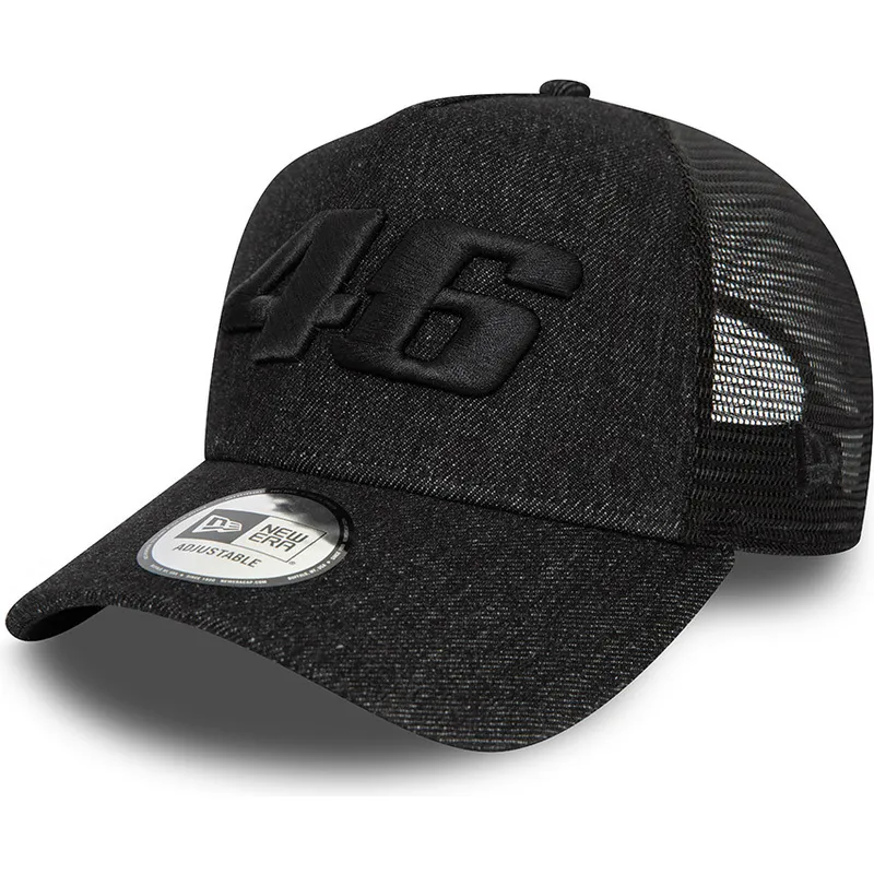 czapki-curva-czarny-snapback-9forty-a-frame-denim-valentino-rossi-vr46-motogp-new-era czapki-curva-czarny-snapback-9forty-a-frame-denim-valentino-rossi-vr46-motogp-new-era