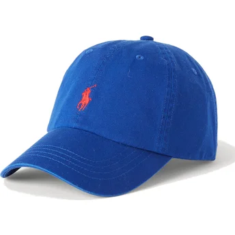 Czapki zakrzywiona niebieski taśma regulowana Cotton Chino Classic Sport Polo Ralph Lauren