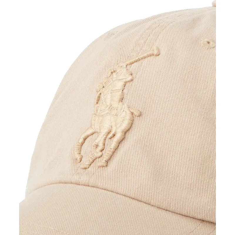 czapki-curva-bezowy-tasma-regulowana-polo-ralph-lauren