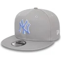 czapki-plana-szary-snapback-9fifty-outline-new-york-yankees-mlb-new-era