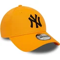 czapki-curva-pomaranczowy-tasma-regulowana-negro-9forty-league-essential-new-york-yankees-mlb-new-era