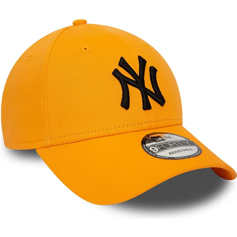 czapki-curva-pomaranczowy-tasma-regulowana-negro-9forty-league-essential-new-york-yankees-mlb-new-era