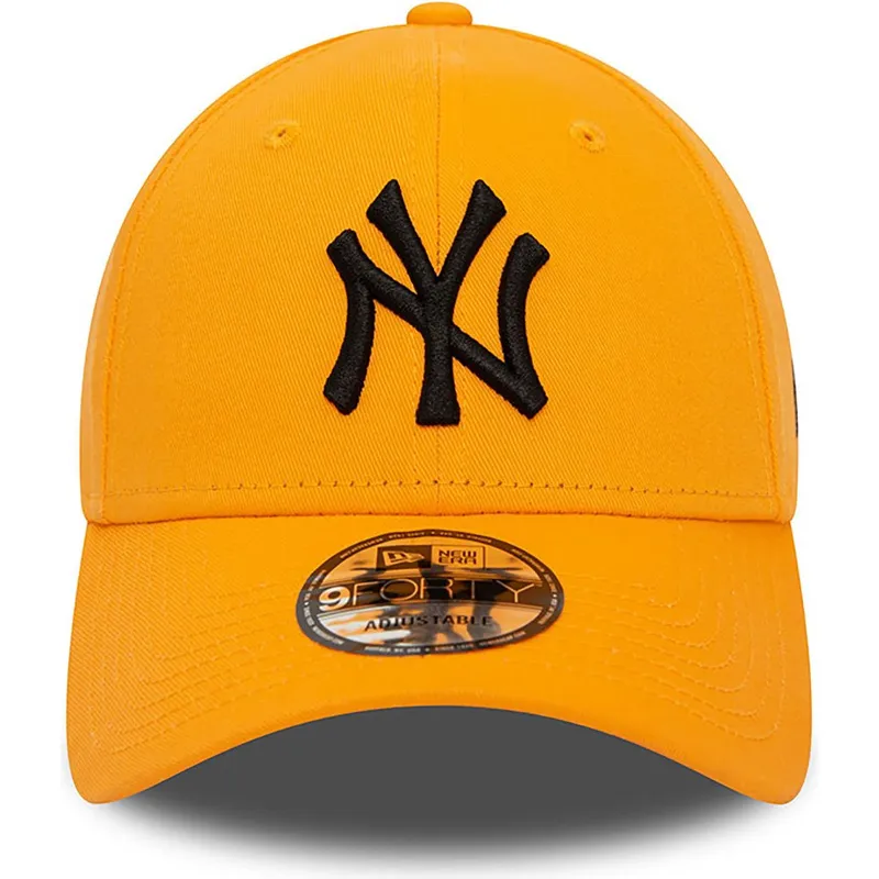 czapki-curva-pomaranczowy-tasma-regulowana-negro-9forty-league-essential-new-york-yankees-mlb-new-era