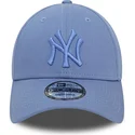 new-era-curved-brim-blue-logo-9forty-league-essential-new-york-yankees-mlb-blue-adjustable-cap