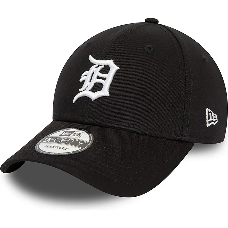 czapki-curva-czarny-tasma-regulowana-9forty-league-essential-detroit-tigers-mlb-new-era