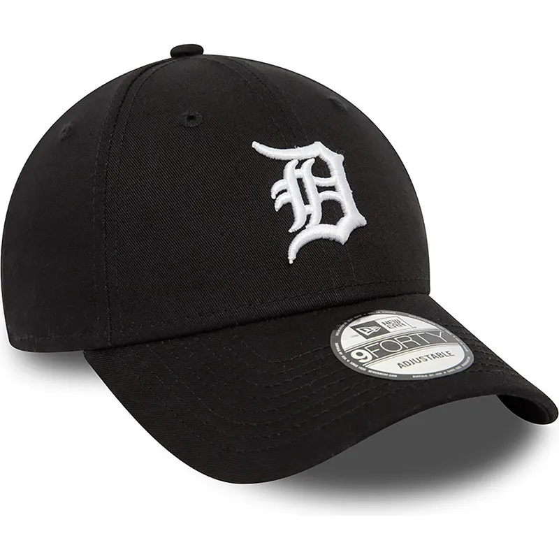 czapki-curva-czarny-tasma-regulowana-9forty-league-essential-detroit-tigers-mlb-new-era