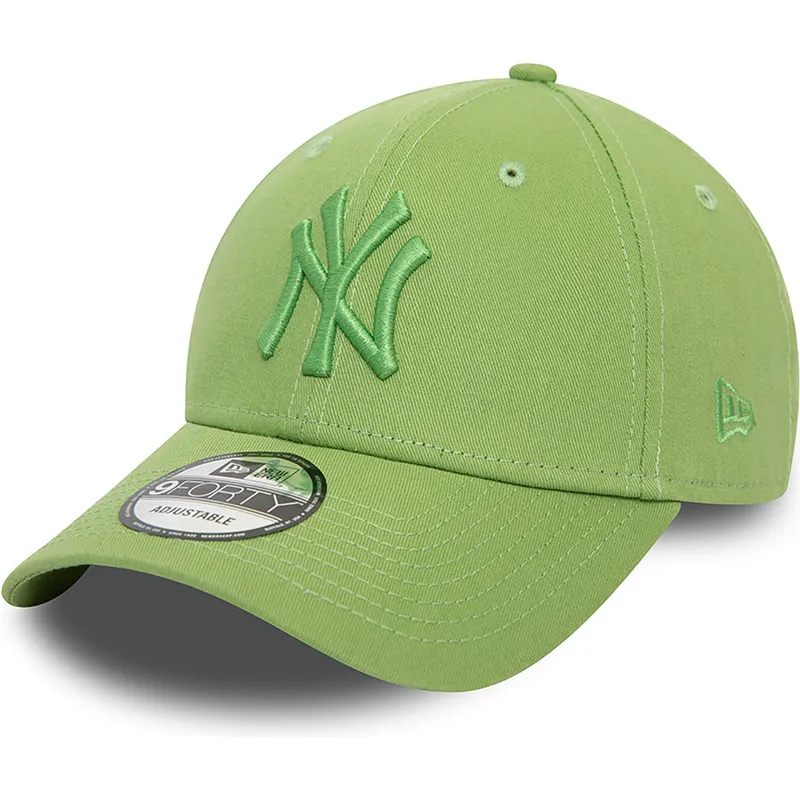 czapki-curva-zielony-tasma-regulowana-9forty-league-essential-new-york-yankees-mlb-new-era