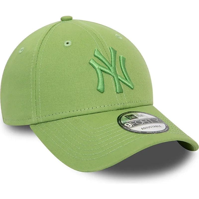 czapki-curva-zielony-tasma-regulowana-9forty-league-essential-new-york-yankees-mlb-new-era