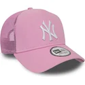 czapki-curva-roz-snapback-a-frame-league-essential-new-york-yankees-mlb-new-era