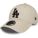 czapki-curva-bezowy-tasma-regulowana-negro-9twenty-league-essential-los-angeles-dodgers-mlb-new-era