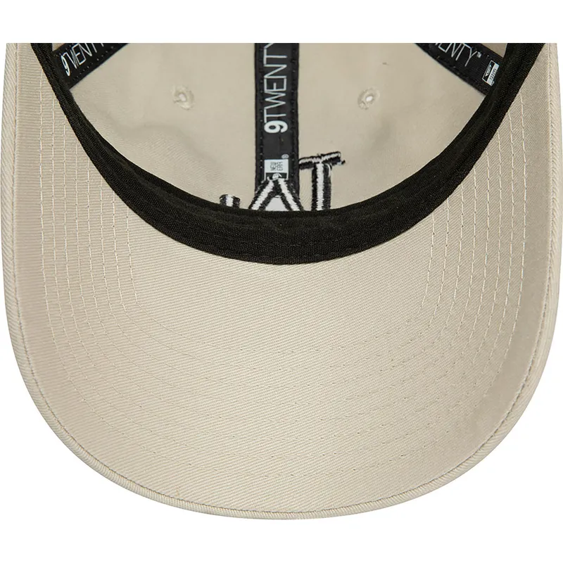 czapki-curva-bezowy-tasma-regulowana-negro-9twenty-league-essential-los-angeles-dodgers-mlb-new-era