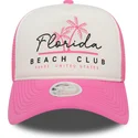 czapki-curva-roz-snapback-a-frame-foam-front-florida-beach-club-new-era