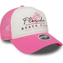 biala-i-rozowa-damska-czapka-trucker-z-piankowym-frontem-a-frame-florida-beach-club-od-new-era