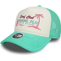 czapki-curva-zielony-snapback-a-frame-foam-front-miami-surf-club-florida-new-era