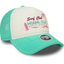 czapki-curva-zielony-snapback-a-frame-foam-front-miami-surf-club-florida-new-era