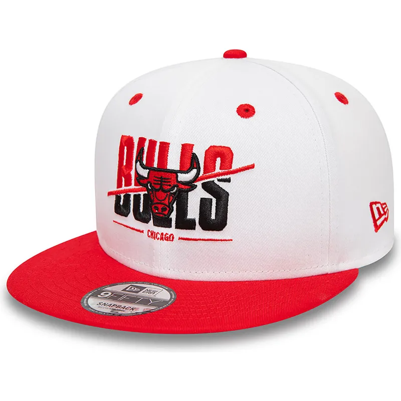 czapka-z-plaskim-daszkiem-bialo-czerwona-snapback-9fifty-white-crown-chicago-bulls-nba-new-era