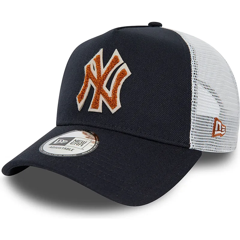 czapki-curva-granatowy-snapback-marron-a-frame-boucle-new-york-yankees-mlb-new-era