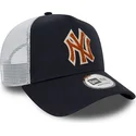 czapki-curva-granatowy-snapback-marron-a-frame-boucle-new-york-yankees-mlb-new-era