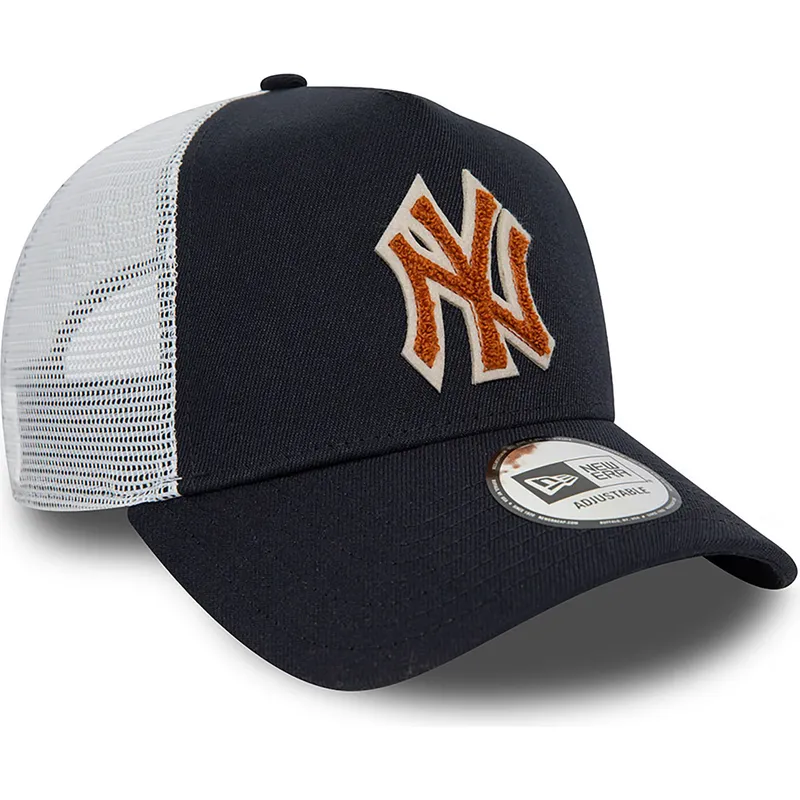czapki-curva-granatowy-snapback-marron-a-frame-boucle-new-york-yankees-mlb-new-era