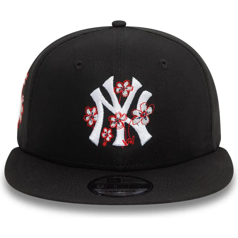 czapki-plana-czarny-snapback-9fifty-flower-icon-new-york-yankees-mlb-new-era