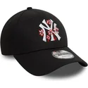 czapki-curva-czarny-tasma-regulowana-9forty-flower-icon-new-york-yankees-mlb-new-era