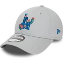czapki-curva-szary-tasma-regulowana-9forty-flower-icon-los-angeles-dodgers-mlb-new-era