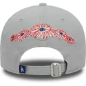 czapki-curva-szary-tasma-regulowana-9forty-flower-icon-los-angeles-dodgers-mlb-new-era