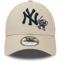 czapki-curva-bezowy-tasma-regulowana-9forty-food-character-new-york-yankees-mlb-new-era