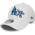 czapka-z-zakrzywionym-daszkiem-biala-regulowana-9forty-food-character-los-angeles-dodgers-mlb-od-new-era