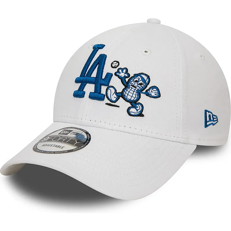 czapka-z-zakrzywionym-daszkiem-biala-regulowana-9forty-food-character-los-angeles-dodgers-mlb-od-new-era