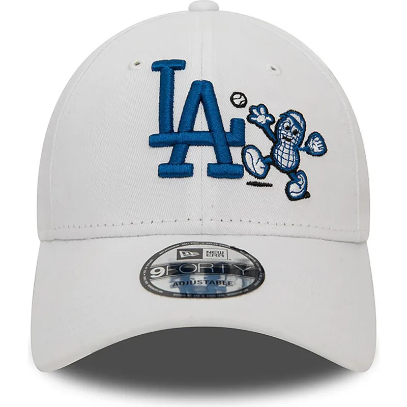czapka-z-zakrzywionym-daszkiem-biala-regulowana-9forty-food-character-los-angeles-dodgers-mlb-od-new-era