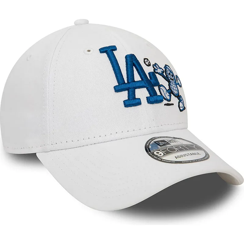 czapka-z-zakrzywionym-daszkiem-biala-regulowana-9forty-food-character-los-angeles-dodgers-mlb-od-new-era
