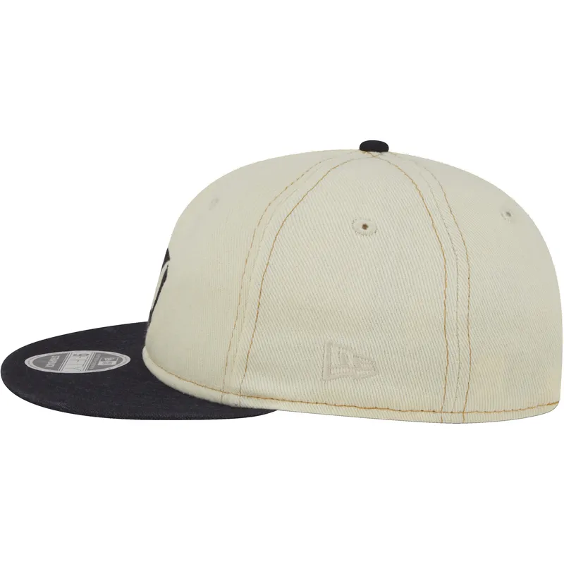 bezowa-i-granatowa-regulowana-czapka-z-daszkiem-9fifty-retro-crown-denim-new-york-yankees-mlb-new-era