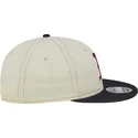 bezowo-granatowa-czapka-z-plaskim-daszkiem-9fifty-retro-crown-denim-boston-red-sox-mlb-od-new-era