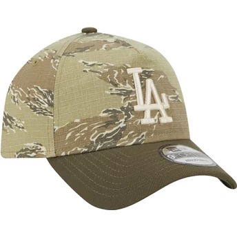 New Era Curved Brim 9FORTY A Frame Two Tone Tiger Los Angeles Dodgers MLB Camouflage Snapback Cap
